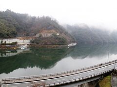 鹿野川ダム湖、残念ながら工事中でした。