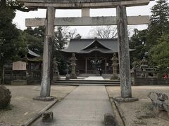 松江神社の石鳥居。