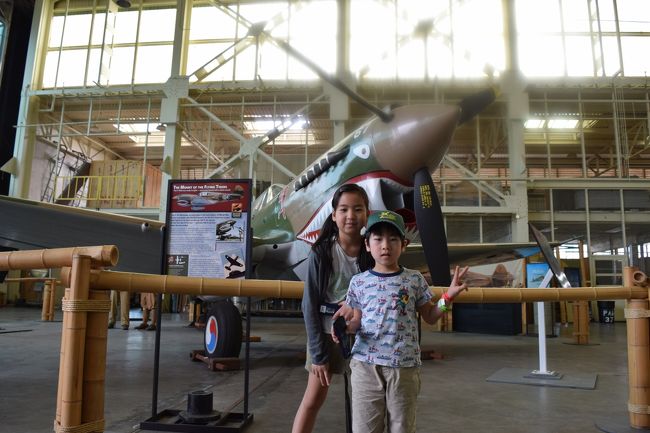 お隣の格納庫では第二次世界大戦から最近までで使われた戦闘機が所狭しと<br /><br />展示されています。21世紀になって南洋のジャングルから見つかった輸送機など、<br /><br />当時の姿のままで見ることができます。<br /><br />