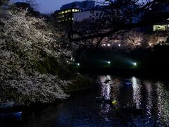 最終回のテーマは夜景ということで、千鳥ヶ淵の桜まつりに来ました。夜景を撮るときの注意点は、手ブレさせないということです。それを意識して、撮り方を練習するようにと言われ、2時間頑張ります。