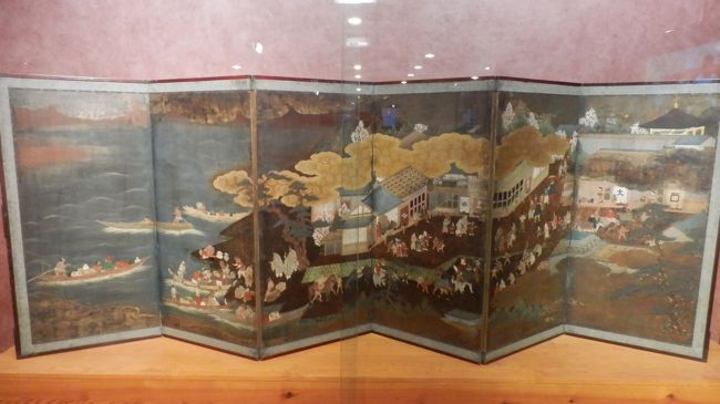 お目当ての狩野派による南蛮屏風。