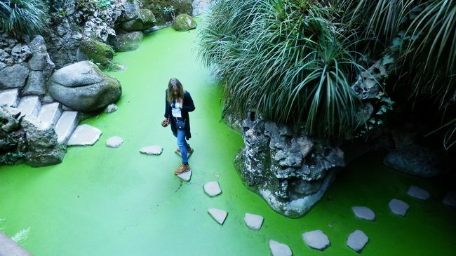 途中こんな石の渡りもあり、