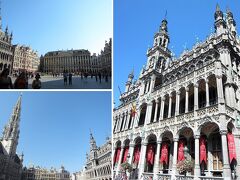 [La Grand Place　グランプラス]　　世界遺産

四方を歴史的建造物で囲われ、世界で一番美しい広場と言われています。

右写真：王の家　Maison du Roi
市庁舎に向き合って建っています。
16世紀にスペイン王カール5世の命で建てられたのに因み、
現在の名がありますが、王様が住んだことはありません。
フランス革命後は「人民の館」Maison du Peupleと呼ばれました。
1695年に火災に遭い、1873年から1895年にかけて全体的にネオ・ゴシック様式に改築。
現在は市立博物館として利用され、「小便小僧」の衣装などが展示されています。
《ベルギー観光局ワロン・ブリュッセルより》
http://www.belgium-travel.jp/brussels/grandplace.html