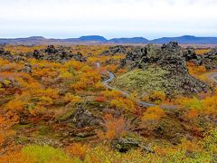 ディムボルギル。溶岩でできた台地。
一面の紅葉におおーっとなる（深刻な語彙力不足）。
遊歩道はまたの機会に。