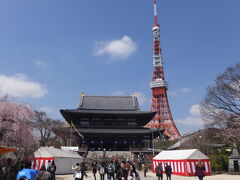 増上寺と東京タワー
