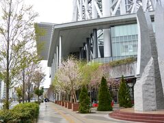 東京スカイツリーの横の桜

半蔵門線で九段下から押上へ移動。