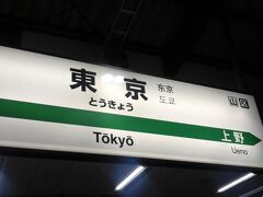 今日は何事も起こらず、無事に東京駅へ到着。