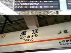 東京に到着です。
名古屋に到着する前に仮眠と思い寝たら新横浜手前まで寝てしまいました。東京駅なら寝過ごすことがないので安心です。