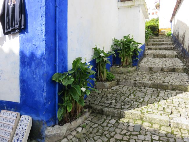 中央以外の道は狭く階段など