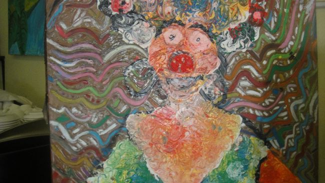 何故か引きつけられる絵です。