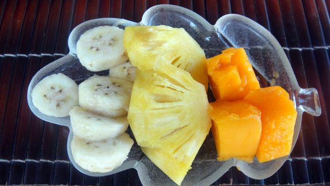 デザートもこんな感じ。で……食べ終わって少女に「ご馳走さま」と言うと、流暢な日本語で「どう致しまして」と返ってきました。更に玄関先まで送ってくれ「さよなら」と笑顔で手を振ってくれました。オヤジほっこりです。<br />