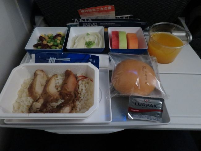 朝食は<br />A エビ粥<br />B 海南風チキンライスで<br />以外と食欲が有ったのでBを選択。<br />写真でも分かりますがメインのチキンライスの量が少なかったです。<br />あとオレンジジュースが濃厚で美味しかったです。