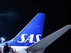 ＳＡＳ便では陸で降りることが多く、後部からも出ます
早く出られていいですね