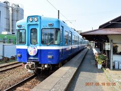 さっき笠上黒生駅に到着したときに再び乗って仲ノ町駅で下車。