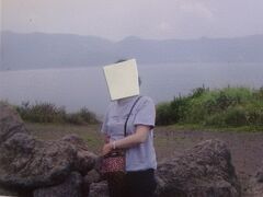 本栖湖（「五千円札の富士」逆さ富士が見られる所ですが、富士山は見られませんでした。）