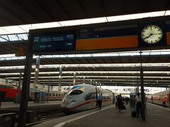 ミュンヘン
ミュンヘン中央駅。
7:51発のICEでニュルンベルクに向かいます。