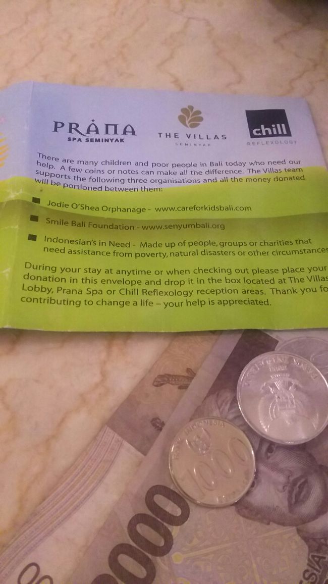 養護施設や助けが必要な人達の施設をサポートしているそうです。<br />少なくて恥ずかしいですが、心ばかりを入れておきました。<br /><br />宿泊代からも１泊１ドルずつ寄付される仕組みになっていますが、<br />賛同しかねる方は事前に申し出ればそうならないようです。