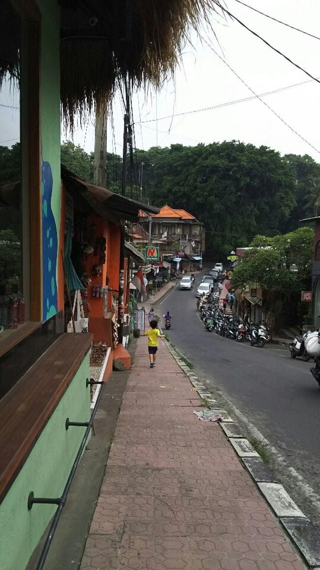 そのまま王宮まで伸びる道を散歩します。<br /><br />伸び伸びの息子。<br />道は思っていたより悪くありませんでした。<br />