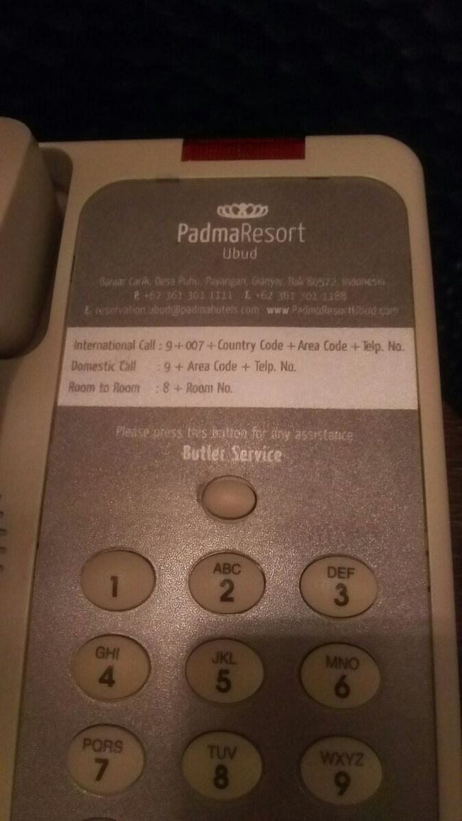 部屋の電話にはバトラー直通ボタンが。<br />どんなご用命でもバトラーにお申し付けください。<br /><br />ひゃー、普通にフロントにかけさせてくださいっ