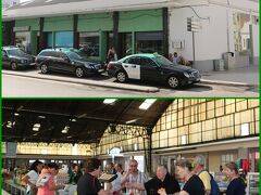 ホテルの真向かいにある市場です。

市場の脇ではタクシーが数台、客待ちしていました。