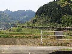熊本から嬉野温泉までは、車で約３時間。
九州内は殆どの所には行っているので、特に見たい所もなく嬉野へ到着。

嬉野の見どころをネットで調べると、日本一の藤棚があるとのこと。
それは町の外れにある「みゆき公園」。

写真の中央に帯状に見えているのが藤棚、確かに長いです。
但し、これは公園入口を通っている道沿いです。



