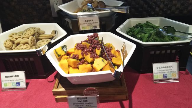 和食のおかず<br /><br />写真はないですが、小ぶりですがのどぐろの干物があり、叔母が美味しいってかなりお代わりしてました。<br /><br />このあと近江町市場でのどぐろの干物を購入し送ってました。