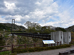 大吊橋を渡って芝桜を見に行きます。