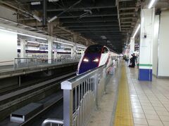 　JR大宮駅で10:06発の山形新幹線つばさ133号に乗車します。下車する駅は「かみのやま温泉駅」です。