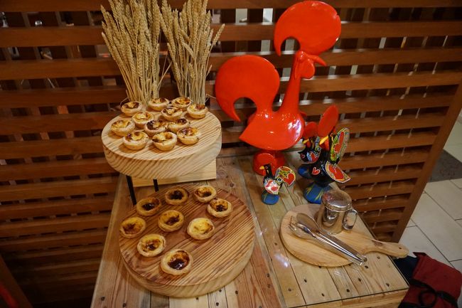 さすがポルトガルです。エッグタルトが用意されてます。