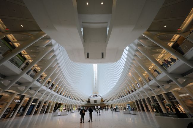 地下鉄の駅に向かいます。先程外から見た異様な蟲的建物の中