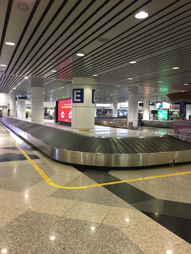 速攻入国なんですが、荷物が出てこないんですよねー（だいたい２０～３０分は出てこない）。と思っていたらここでトラブルが。１個目は１番目に出てきたのですが、もう１個が出てこない。こりゃロストかぁと空港職員に探して貰ったらハンドキャリーで持ってきて貰いました。うーん、最初の１個は何だったのか？