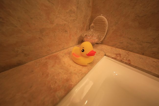あひる隊長もお約束。バスソルトもあり豪華です