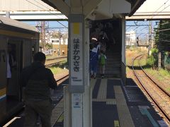 南武支線との乗り換え駅、浜川崎に到着しました。

大回り乗車をしている場合は、この駅で南武支線に乗り換えないといけません。