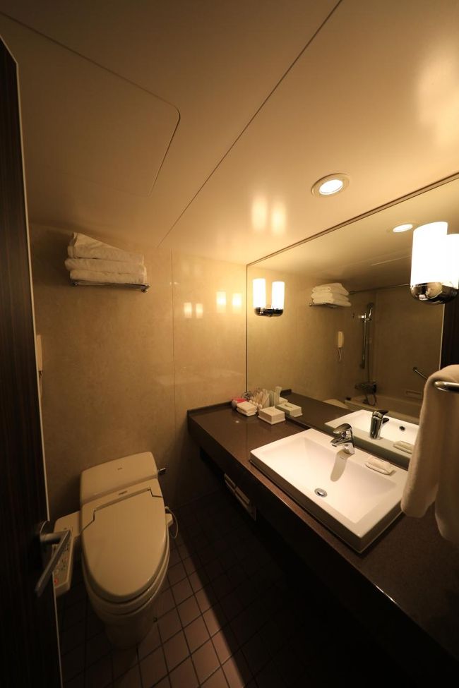 バスルーム。バスタブも当然あります。造りは名古屋に似てますね。