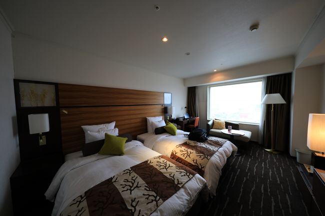 スタンダード（９５００円）からデラックスツイン（１７１００円）へアップ。少し遠いですが成田と同じく飛行機の離発着が見られます。