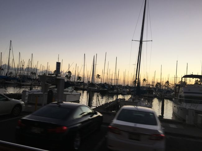 トロリーに乗ってたらちょうどサンセットの時間に。