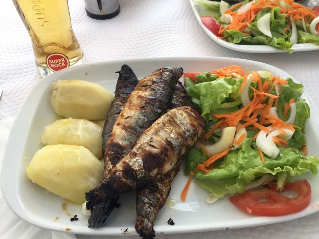 イワシのグリルでランチ。