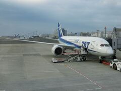 始発に乗って羽田空港へ。
ANA89便（羽田空港6:20発→石垣空港9:30着）で石垣島へ向かいます。
久しぶりのANA、ワクワクします。