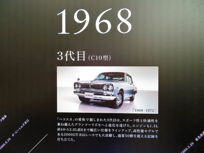 歴代車両全13モデルが展示されたSKYLINE 60Th TIME LINE By