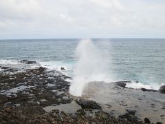 高い波ではなかったので、穴からは少し水が…