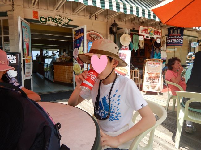 とても暑いので、喉が渇きます。。マンゴースムージーや、コーラなどで一休み。。