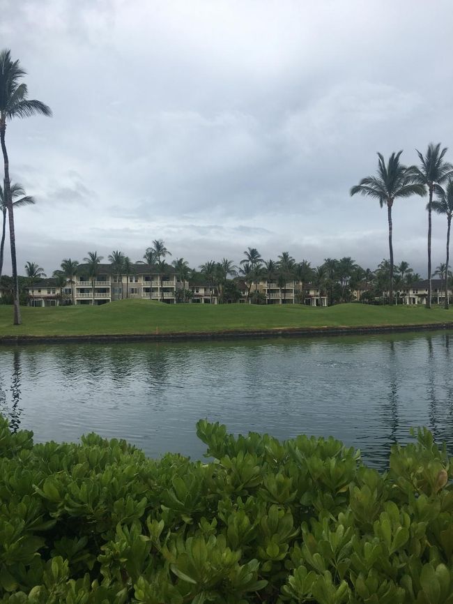 前回の宿泊したvillaが見えます。。