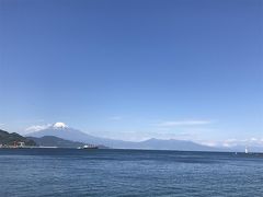 食後、東海大学海洋科学博物館の横を通り、三保半島の先端まで足を延ばし、またまた富士山を見学！