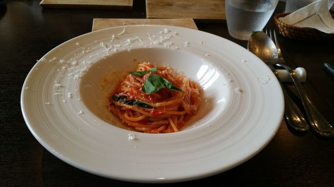 真鯛のトマトベーススパゲッティー