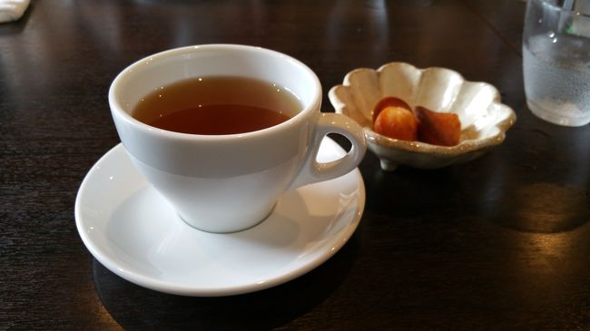 今日のハーブティーは<br />ミント、口の中がさっぱりします。