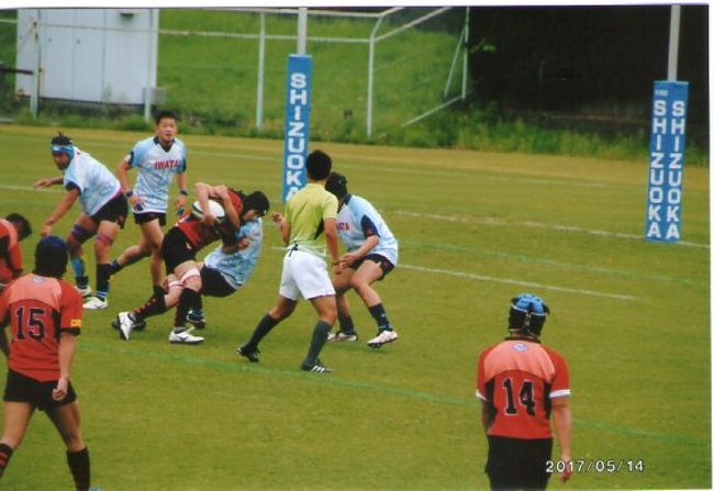 静岡クラブ（オレンジ）vs　磐田クラブ（水色）<br /><br />