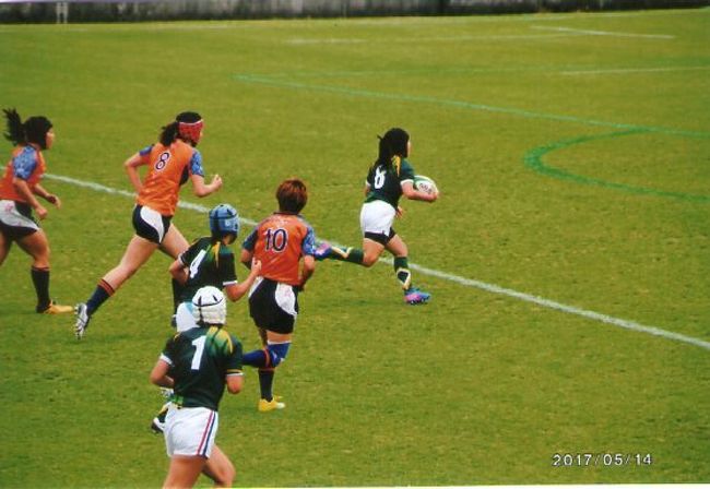 後半　見事にパスが渡ってゴールへ一直線。