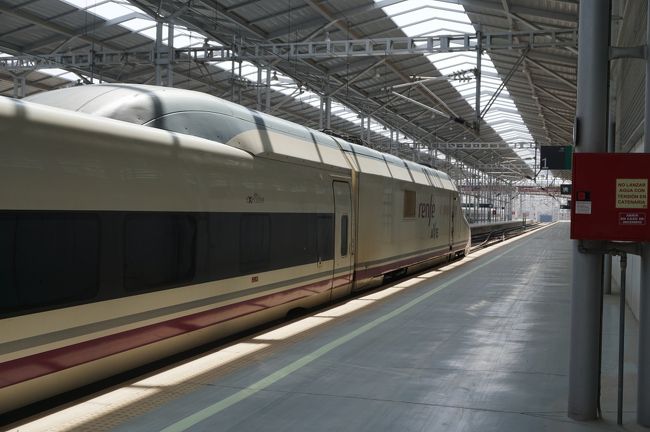 先頭車両の後姿。