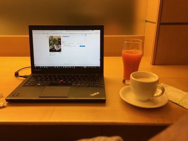 羽田、成田行きがはけると空きますね。いつもの角席