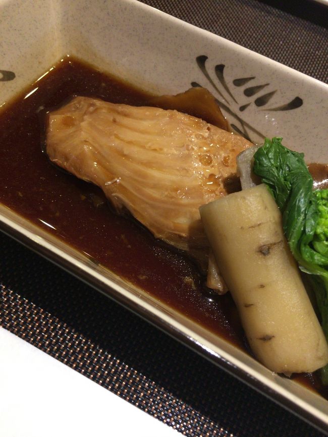 金目煮付け。できれば皮を上にして欲しかった